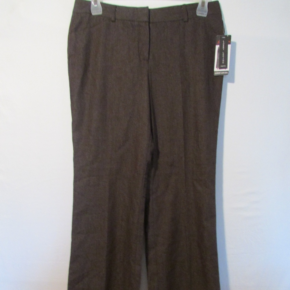 Larry Levine Fit & Flare Stretch Dress Pants Sz 10